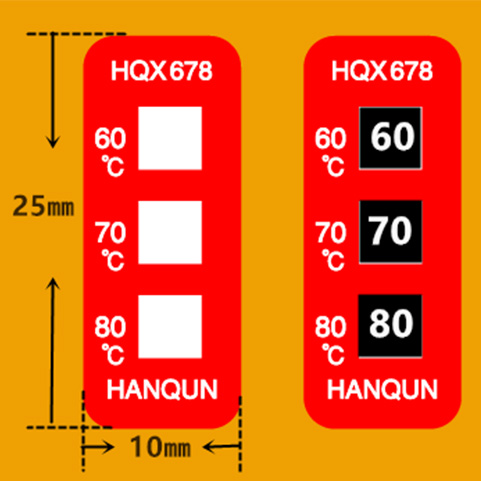 广州HWDJ单格显示变色测温贴12*12㎜生产厂家值得信赖